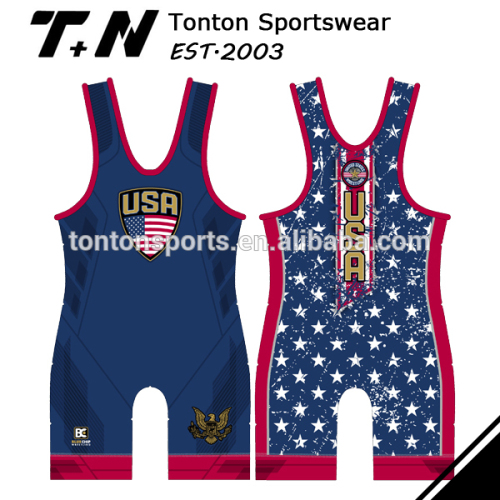 Sublimation Quick Dry Wrestling Singlets