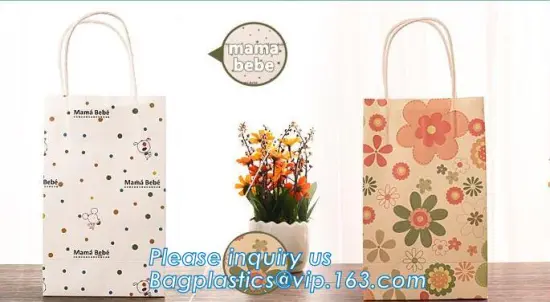 paper gifts bag with handle for packing presents, Paper Bag Paper Gift Bag, paper gift bag&paper bag printing&craft paper bag