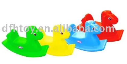 plastic rocking horse