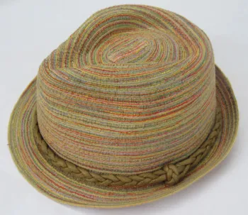 Cotton/Poly Braid Fedora Hats (CKF1317)