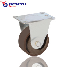 High Temperature Resistant Rigid Caster Cart Iron Wheel