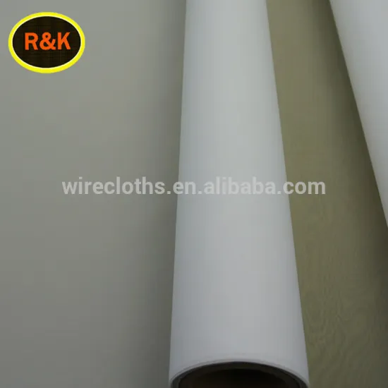 White color 180T 25 Micron 110 CM Polyester Printing Mesh