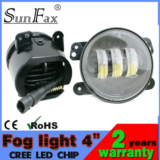 Factocy price! 4" 30w 1800lm led fog light projector lens, jeep car auto fog light