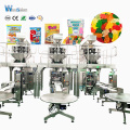 Machine d&#39;emballage de comptage de bonbons gommeux 100g 150g automatique