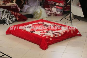 100% polyester printing raschel/weft blanket