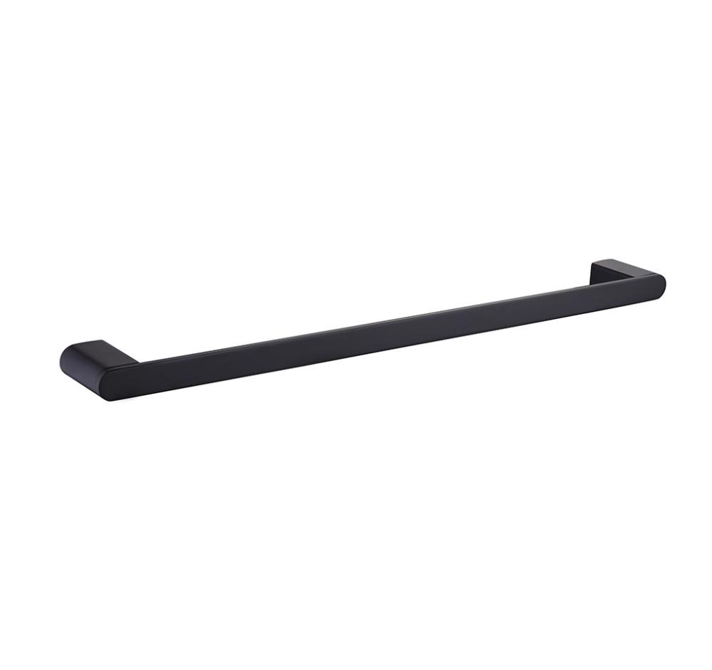 Modern Matt Black Bathroom Towel Bar Rack