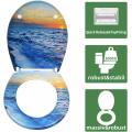 Duroplast patterned Toilet Seat Soft Close(wave)