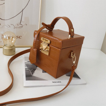 Women Hand Bags Crocodile Square Handbag Crossbody Bags Box Purse Luxury Handbags For Women Hot Sale