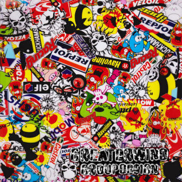 water transfer printing Hydrographic Sticker bomb GWS001 width 50 cm