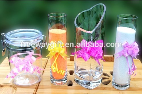 clear glass cylinder vase set