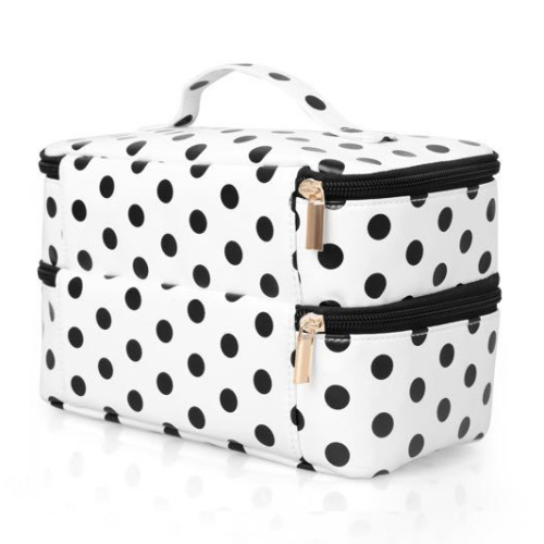 Fashion Dot Cosmetic Makeup Bag Organizer
