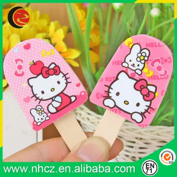 Hello Kitty ice cream shaped creatived rubber eraser &cute 3D eraser