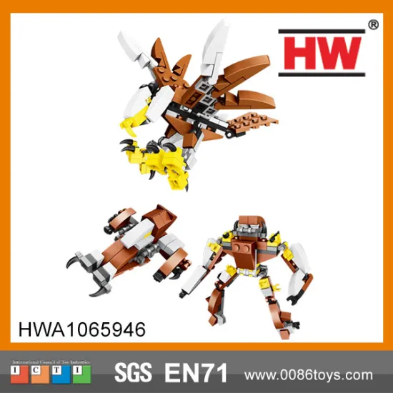 Boys DIY 3In 1 Bricks Plastic Assembly Toys