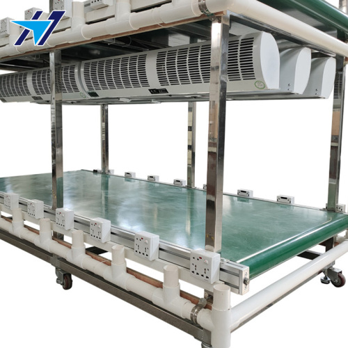 Aging cooling belt conveyor