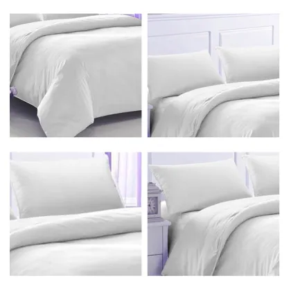 90gsm 100% polyester double brushed microfiber 4pcs bedding set / bed sheets