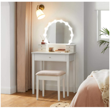 Wholesale MDF Dressing Table Vanity Set With Mirror