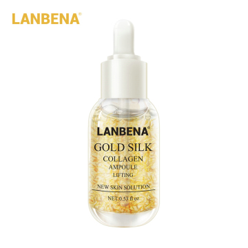 LANBENA Whitening Serum with 24k Gold Silk Collagen for Melanin Reduction and Dark Spot Removal