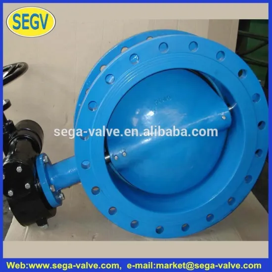 Gear Operated Wafer Type Double Eccentric Butterfly Valve