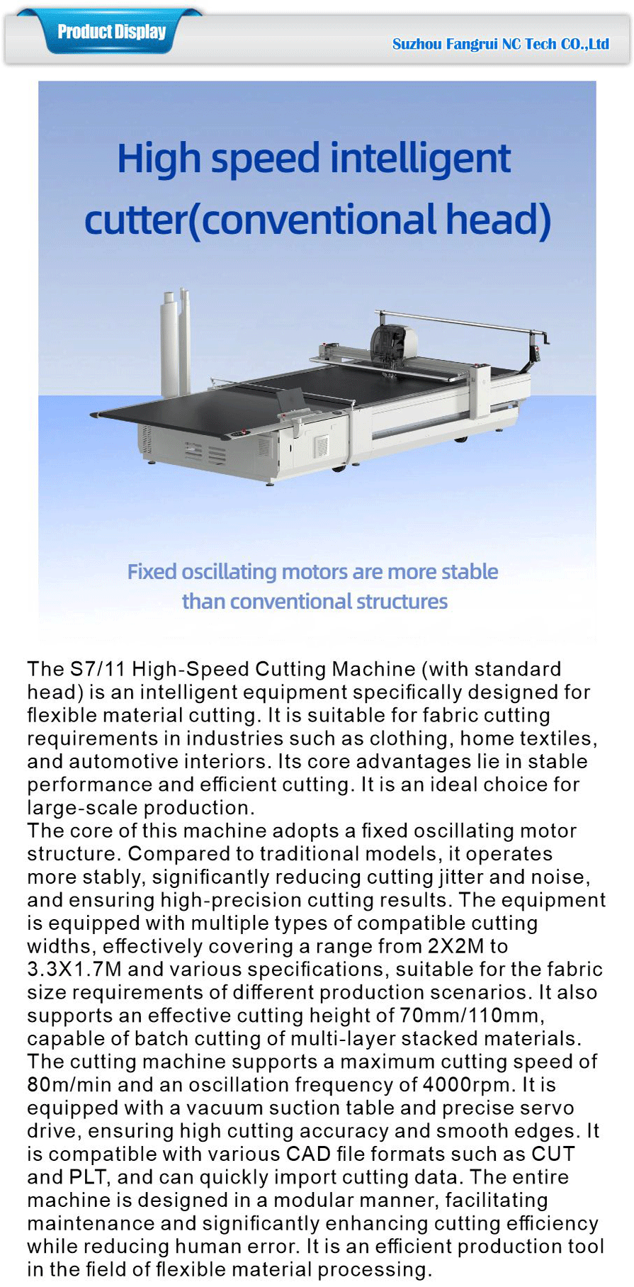 Standard speed industrial cutter