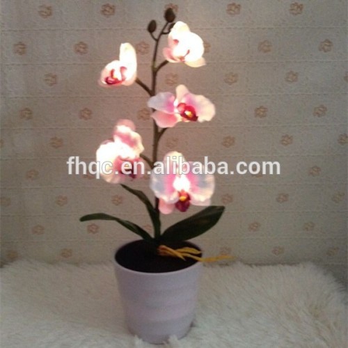5led Light Up Fabric Butterfly Orchid Flower, High Quality 5led Light