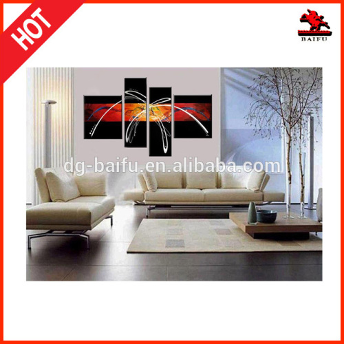 4 sets Abstract group oil painting Hotel wall decoration paintings canvas art