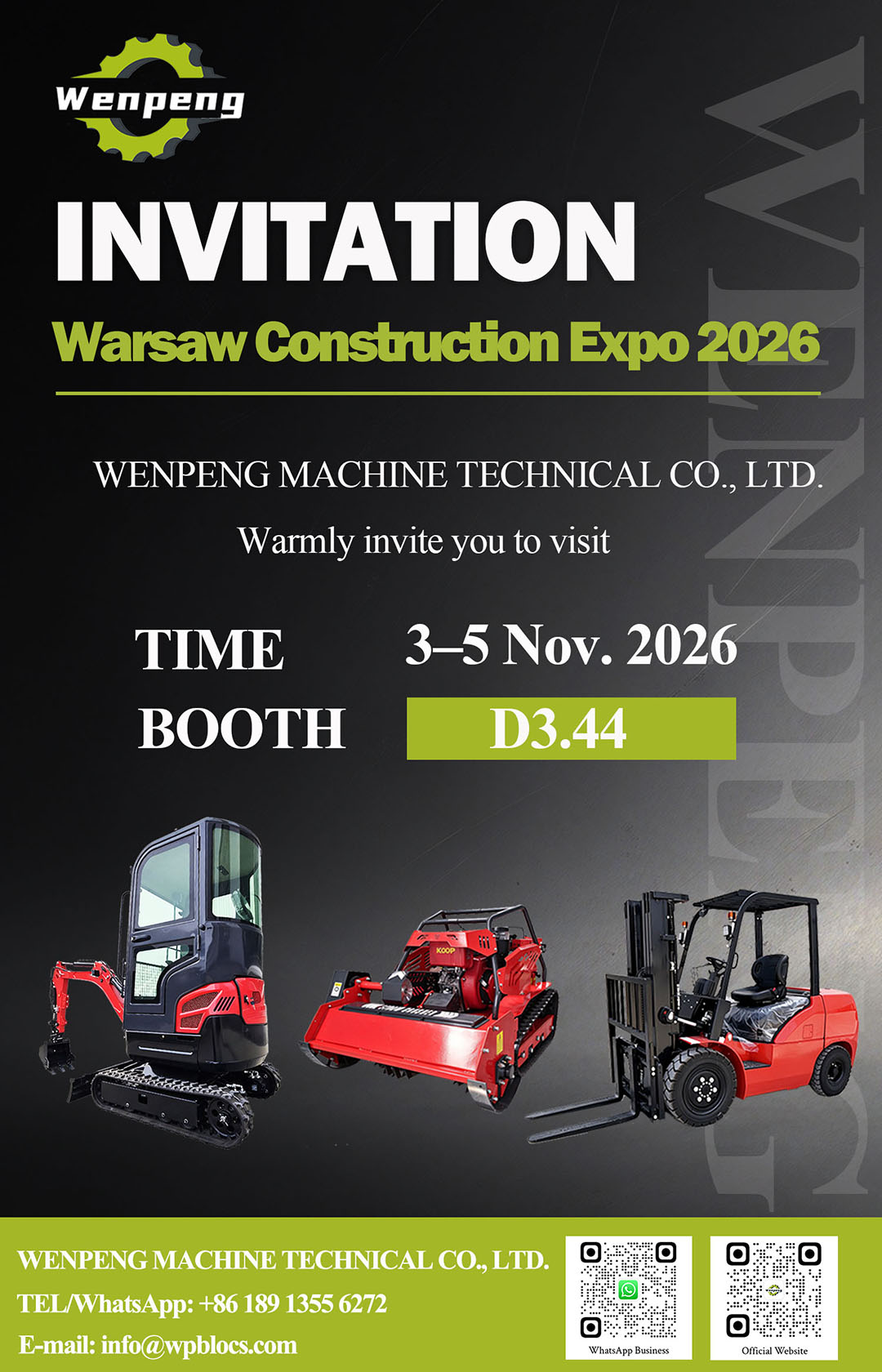 Invitation | Construction Machinery Exhibition Warsaw 2026