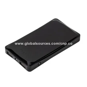 6,000mAh Capacity Power Bank, Smart Power Level Indicator, Li-Polymer Battery Cell, Dual USB
