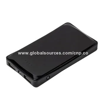 6,000mAh Capacity Power Bank, Smart Power Level Indicator, Li-Polymer Battery Cell, Dual USB