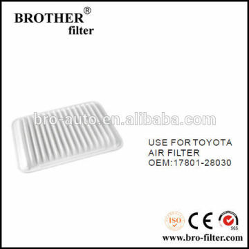 High quality OEM auto air filter 1780128030 for Toyota car filter air