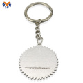 Keychain lógó cabhraithe saincheaptha miotail