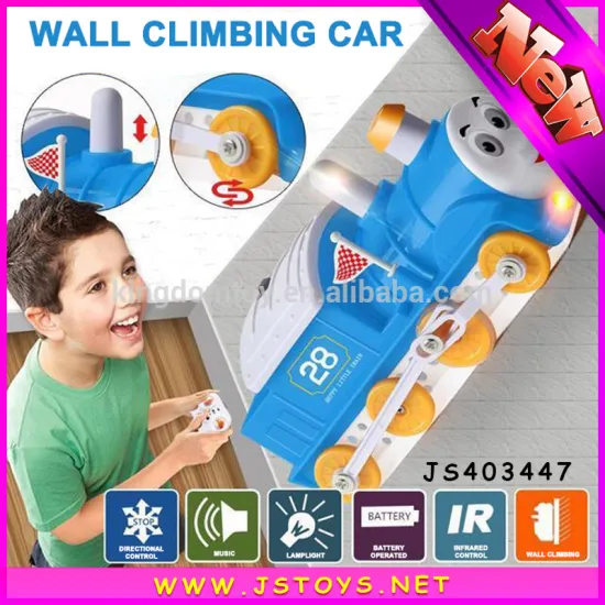 Hot selling plastic wall climbing car toys for kids