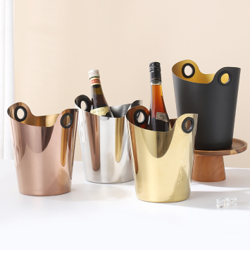 Stainless Steel Ice Bucket Set: Perfect for Beer, Champagne, Whiskey, and Party Decorations