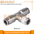 Male Branch Tee Push In Brass Pneumatic Couplers