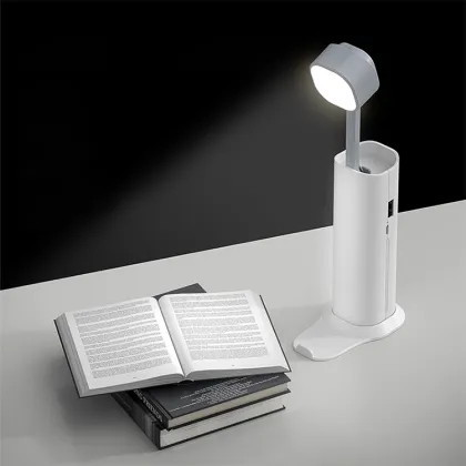 Modern Eye Protection Bedside Lamp with Charging Station