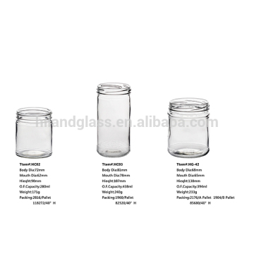 395ml food glass jar