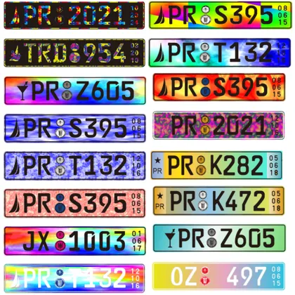 Custom Factory Wholesale Hide Euro Car License Plate Nautica Promotional