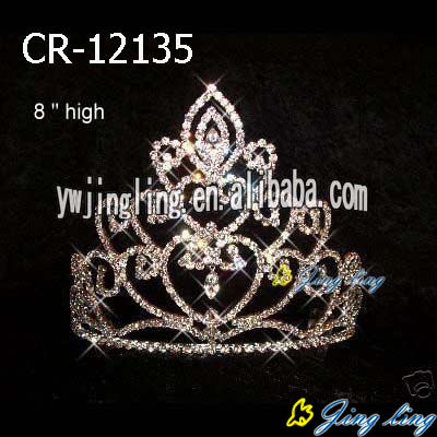 High quality new design Rhinestone Pageant Crowns