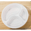 Disposable Biodegradable 3 Compartment Dinner Plate