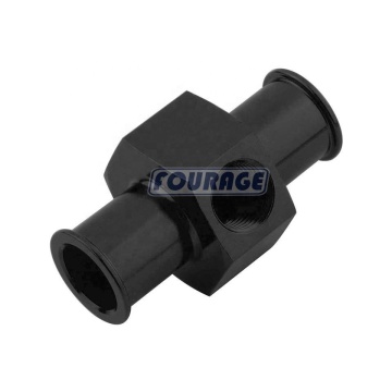 18mm Barb Push On Aluminum Inline Fuel Pressure Gauge Sender with 3/8\" NPT Side Port Adapter