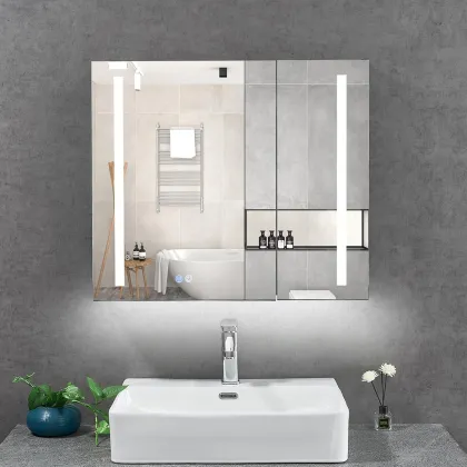 Smart LED Aluminum Mirror Cabinet for Bathroom