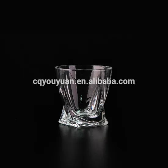 Crystal clear old fashioned whiskey glass tumbler 10oz