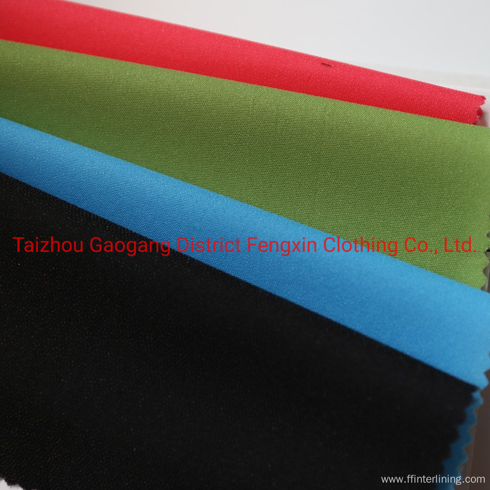 100% Polyester Circular Knitted PA Coating Woven Interlining
