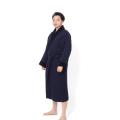 Robô de veludo de algodão Spa Robe de lapela