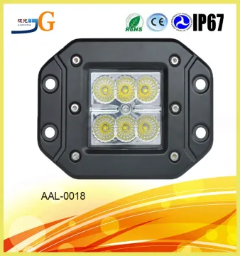 4.8Inch Auto Spare Parts Car Led Light 18W Spot And Flood Beam Square Led Light 12V