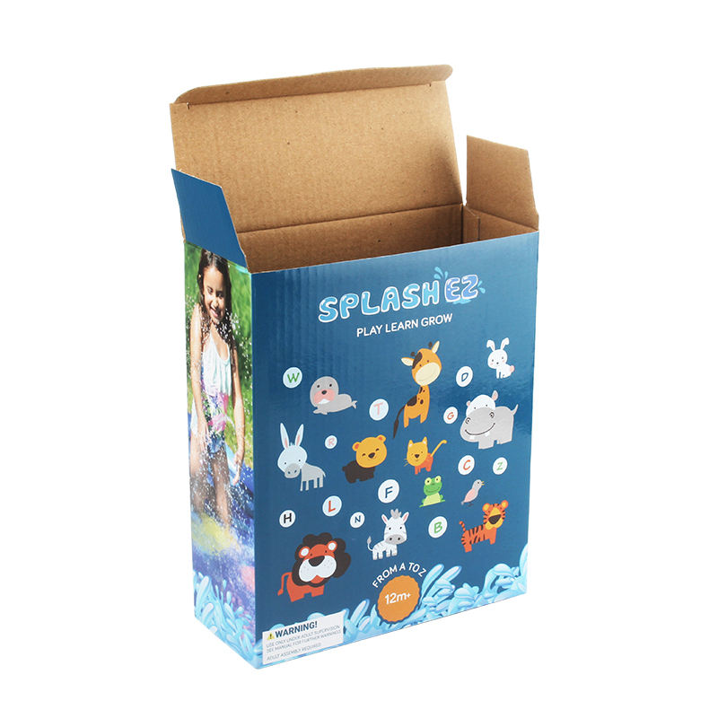 Custom Printed Blue Toy Packaging Gift Box