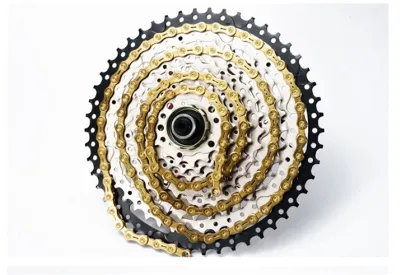 YBN BMX Mountain Bike Chain 10/11 Speed Gold Bicycle Chain