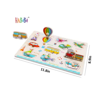 Handcrafted Wooden Jigsaw Puzzle for Kids: Math Learning and Entertainment