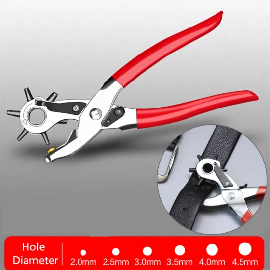 Leather Belt Hole Punching Machine Punch Plier Round Hole Perforator Tool Make Hole Puncher for Straps Cards Watchband
