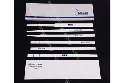 Kunshan Sunny White Perfume Test Paper Smelling Strips - Custom Logo, Pure Cotton, 155*7*0.6mm