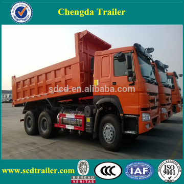 howo 371HP dropside dump trailer trucks for sale for cargo
